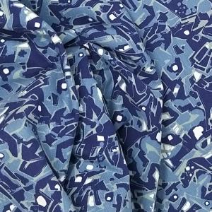 Jersey Muster Nr. 2 dunkelblau blau grau weiss 95 % Baumwolle und 5 % Elastan Ökotex 100